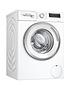  image of bosch-wan28281gb-8kg-wash-1400-spin-washing-machine-white-silver-door