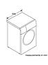  image of bosch-wan28281gb-8kg-wash-1400-spin-washing-machine-white-silver-door