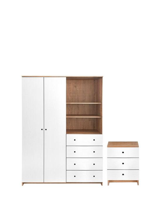 front image of siena-2-piecenbsppackage-2-door-4-drawer-wardrobenbsp-3-drawer-bedside-chest--nbspoakwhite