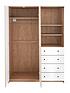  image of siena-2-piecenbsppackage-2-door-4-drawer-wardrobenbsp-3-drawer-bedside-chest--nbspoakwhite