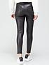  image of v-by-very-faux-leather-shaping-seams-skinny-trousers-blacknbsp