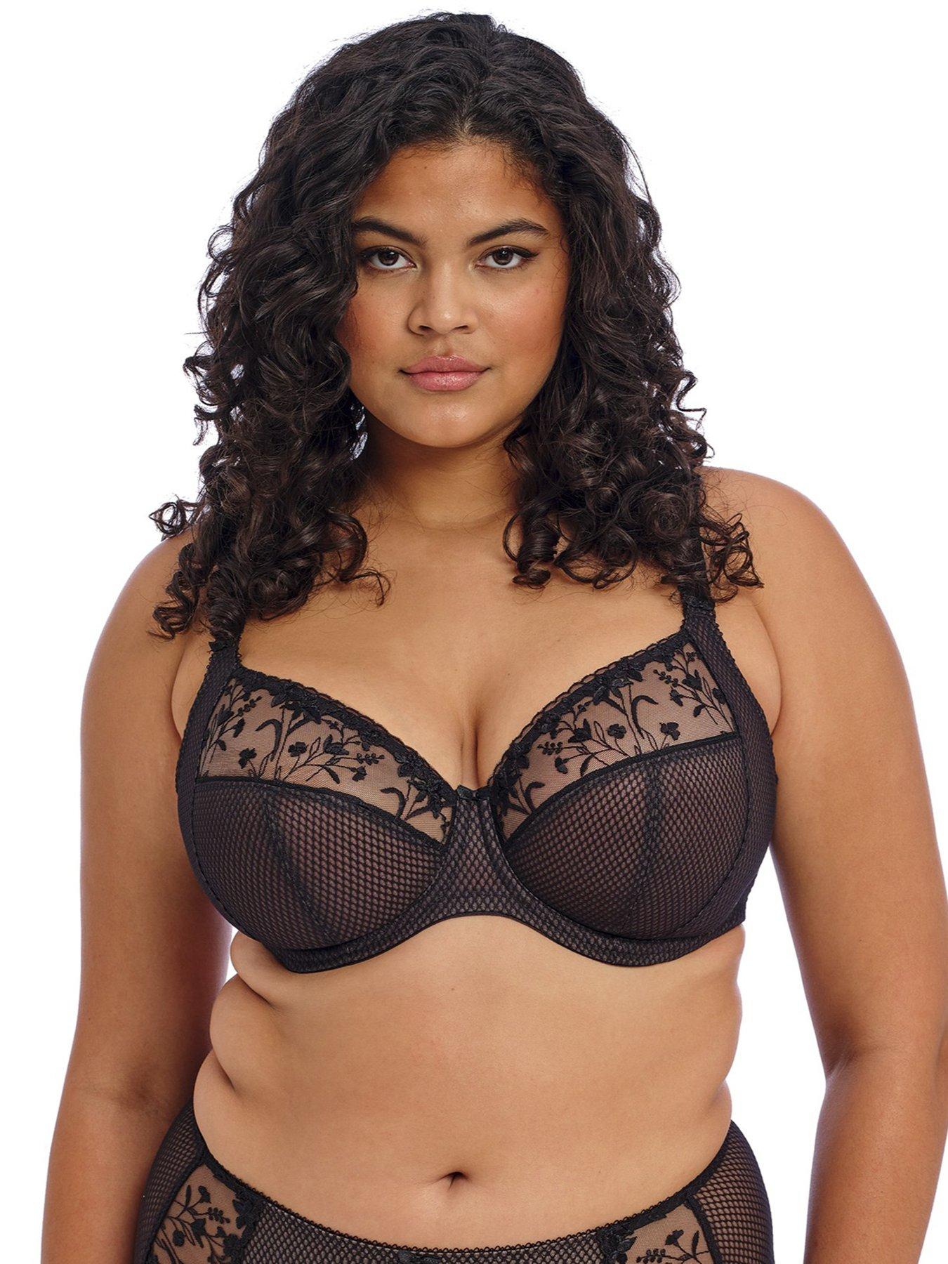 Image 1 of 4 of Elomi Charlie Underwired Plunge Bra Jet - Black