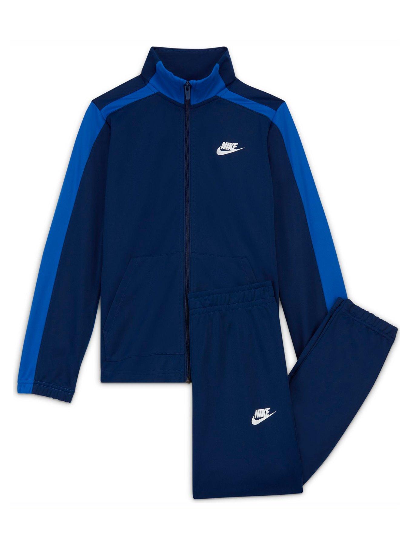 blue nike tracksuit boys
