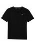  image of nike-boys-dri-fit-miler-running-t-shirt-black