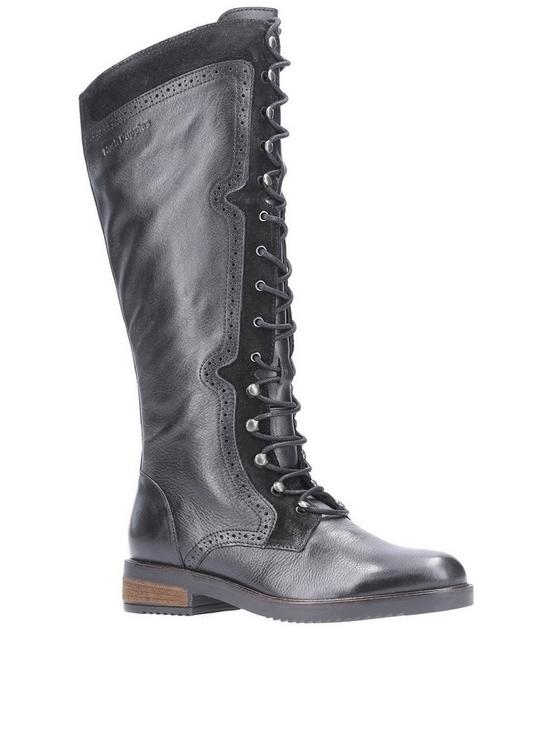 front image of hush-puppies-rudy-knee-high-boots-black