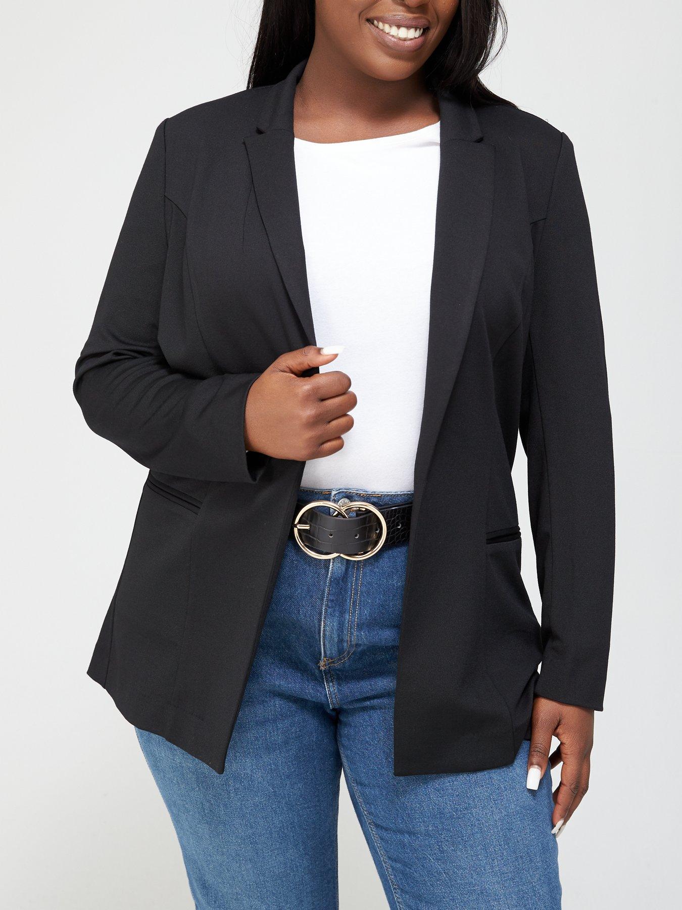 Plus size longline on sale blazer