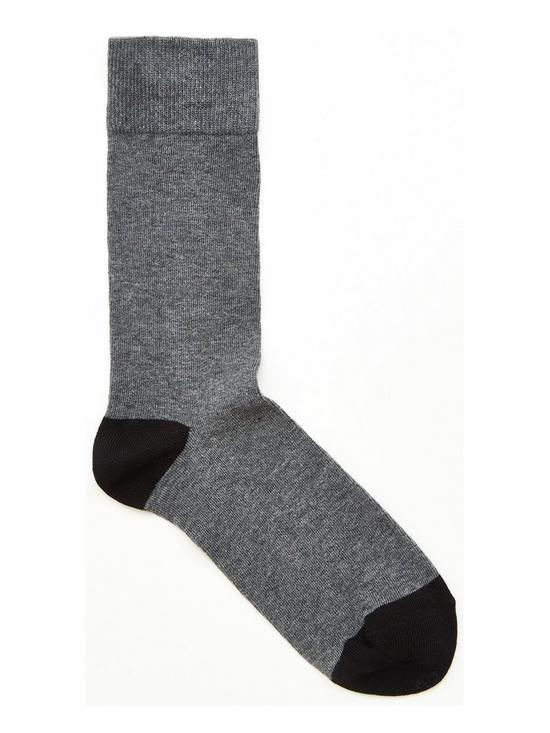 stillFront image of very-man-fresher-for-longer-10-pack-pattern-socks-blackgrey