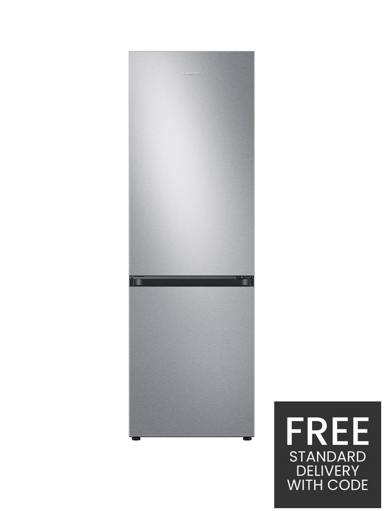 front image of samsung-rb34t602esaeu-7030-nbspfrost-free-tall-fridge-freezer-with-all-around-cooling-e-rated-silver
