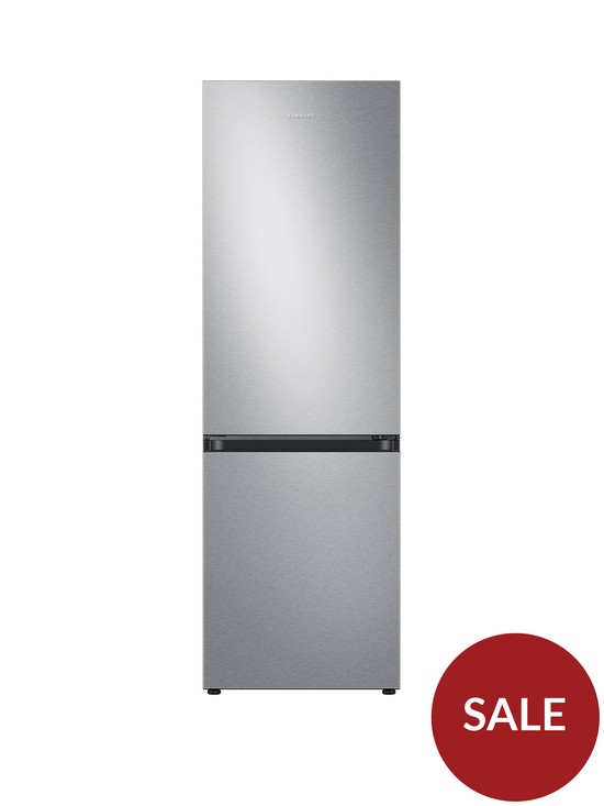 front image of samsung-series-5-rb34t602esaeunbspfridge-freezer-with-spacemaxtrade-technology-e-rated-silver