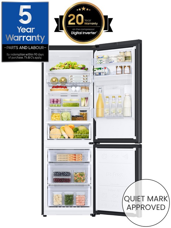 stillFront image of samsung-series-5-rb34t602ebneu-fridge-freezer-with-spacemaxtrade-technology-e-rated-black