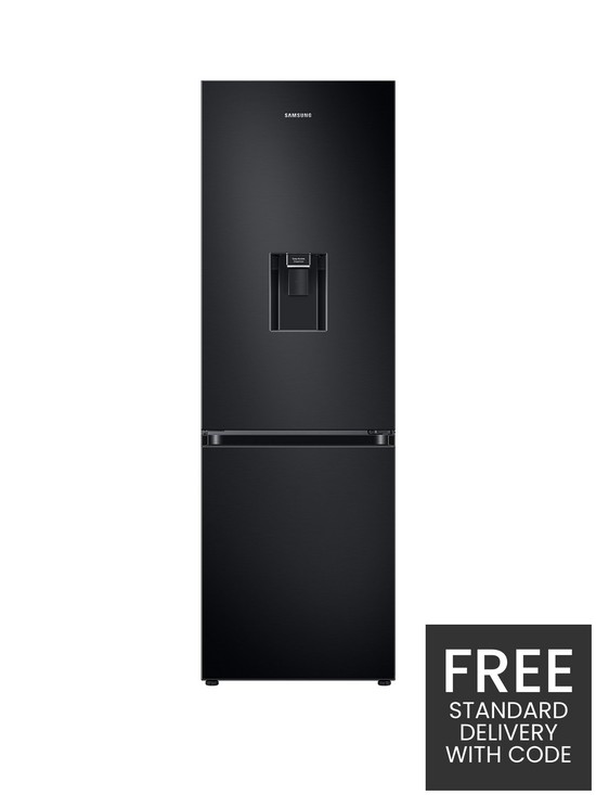 front image of samsung-prb34t632ebneu-frost-free-fridge-freezernbspwith-spacemaxtrade-and-non-plumbed-water-dispenser--nbspblackp