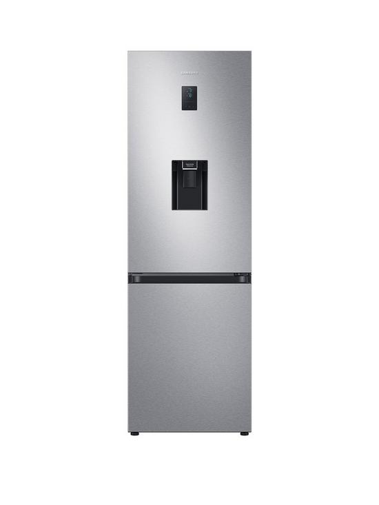 front image of samsung-series-6-rb34t652esaeu-fridge-freezer-with-spacemaxtrade-technology-e-rated-silver