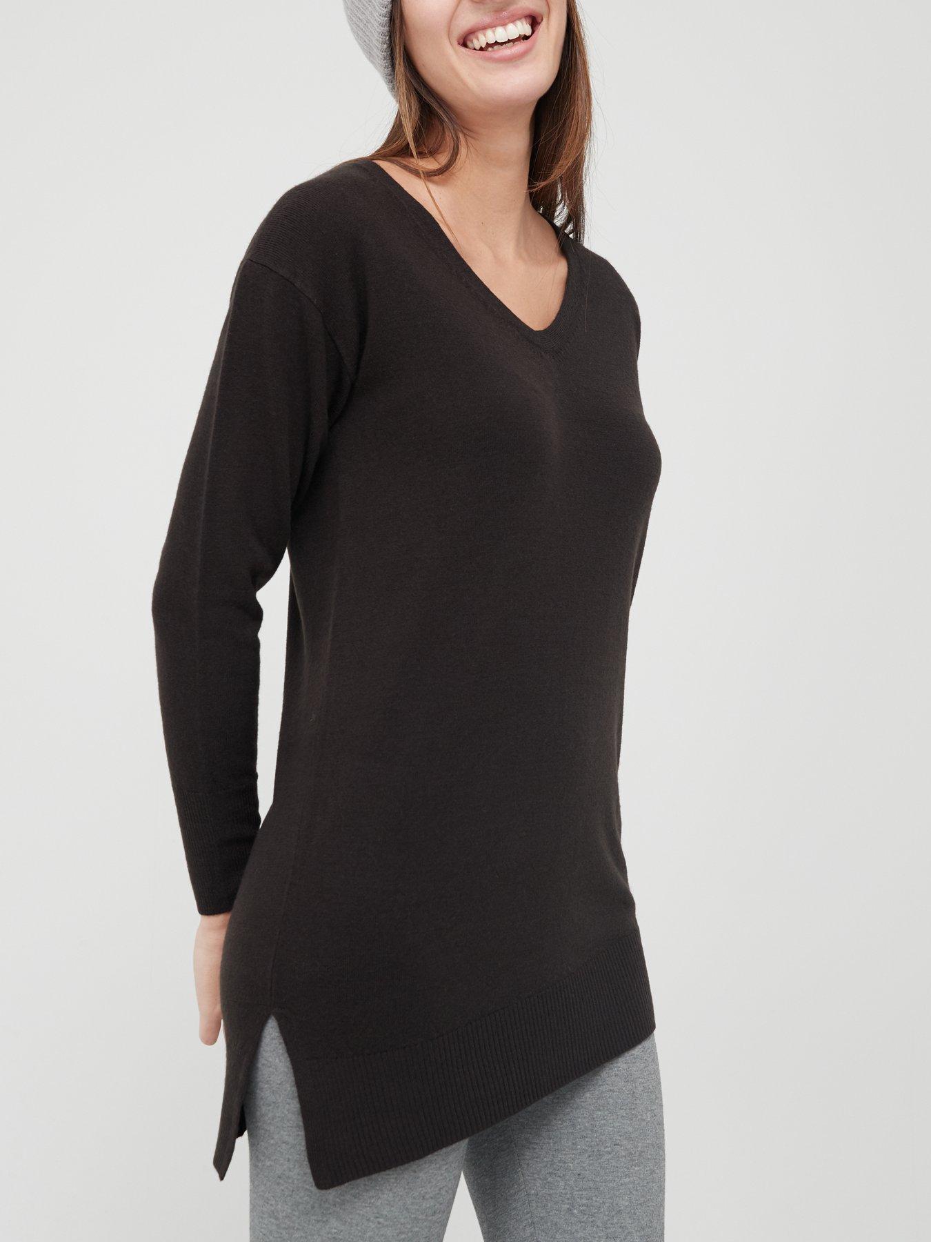 longline black jumpers