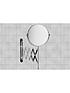  image of premier-housewares-wall-mounted-mirror-with-folding-arm