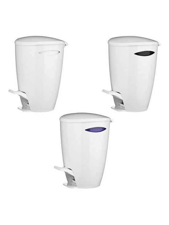 stillFront image of premier-housewares-5ltr-pedal-bathroom-bin