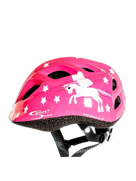 front image of sport-direct-flying-unicorn-girls-helmet