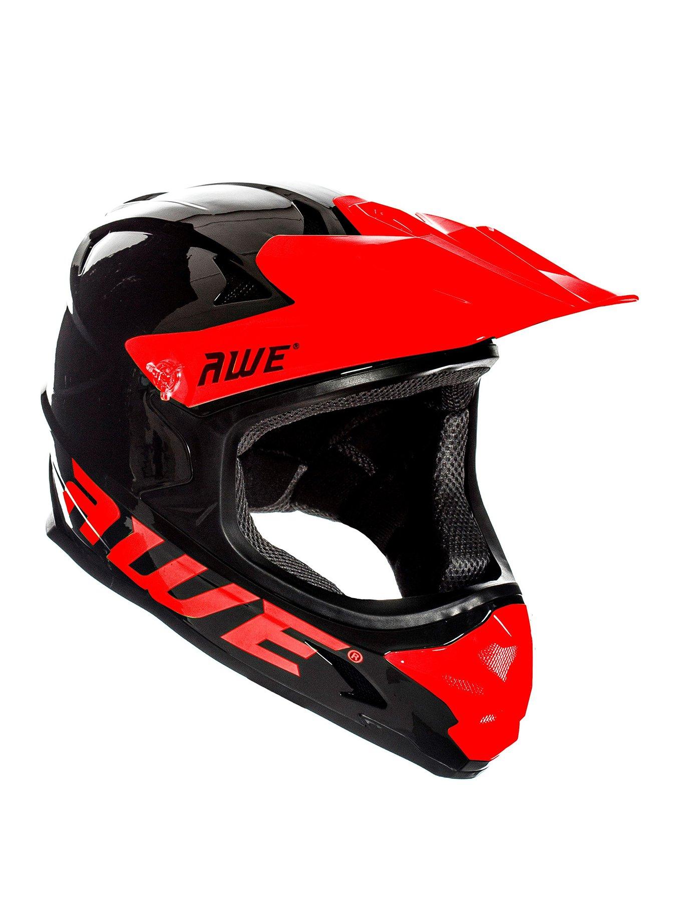 awe-blaze-junior-16-adult-bmxdownhillfull-faceenduro-helmet-56-58cm-blackred