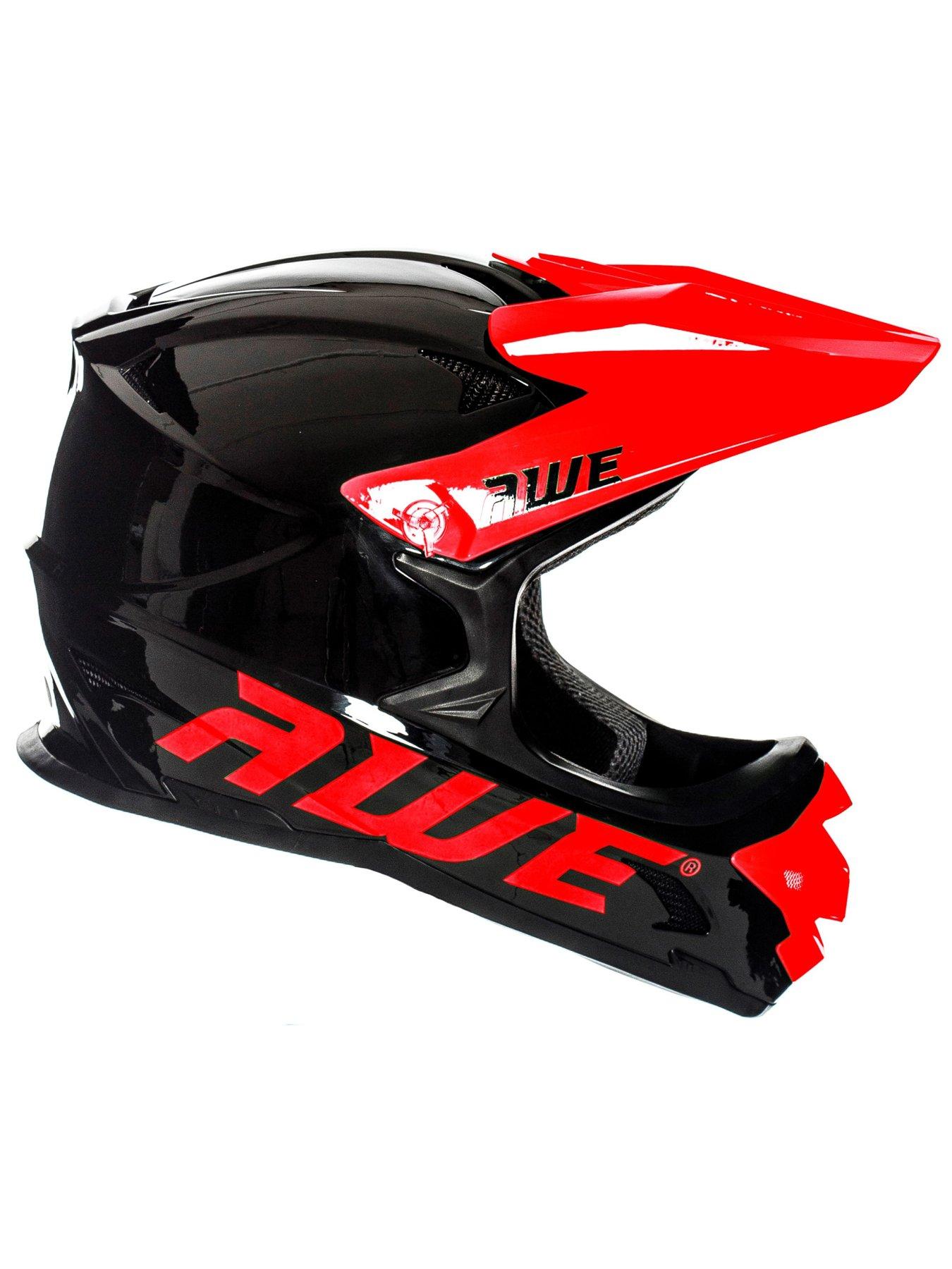  image of awe-blaze-junior-16-adult-bmxdownhillfull-faceenduro-helmet-56-58cm-blackred