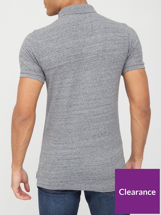 stillFront image of superdry-classic-pique-polo-shirt-grey