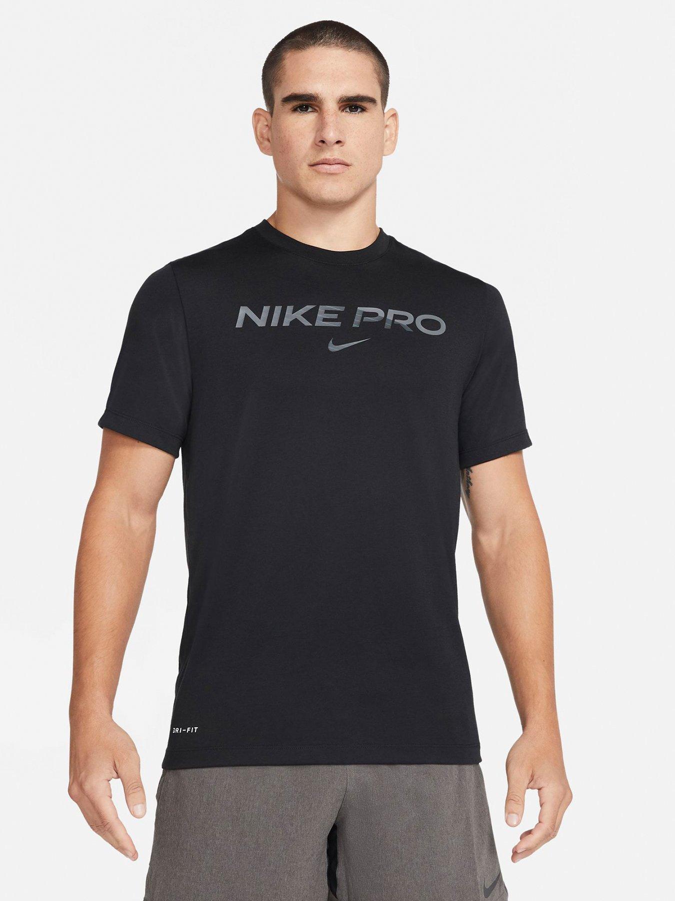 Nike Training Pro T-Shirt - Black | littlewoods.com