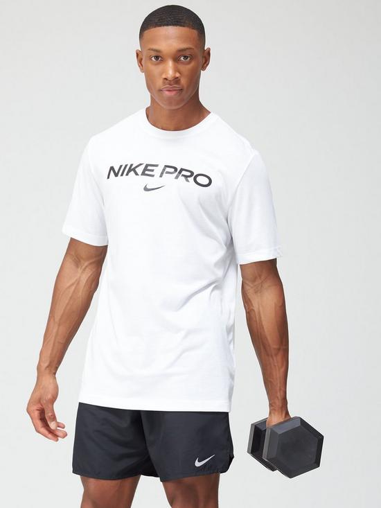 front image of nike-training-pro-t-shirt