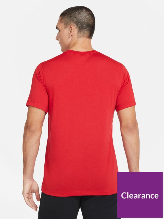 stillFront image of nike-training-pro-t-shirt-red
