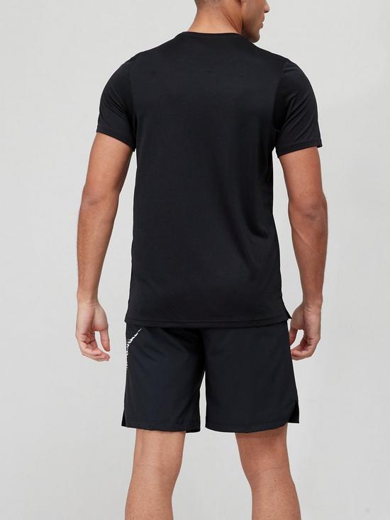 stillFront image of nike-training-dry-superset-t-shirt-black