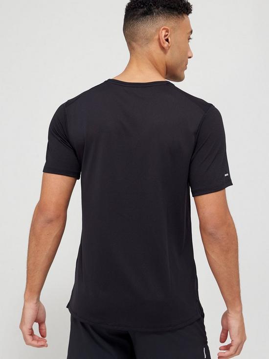 stillFront image of nike-run-division-miler-short-sleeve-t-shirt-black