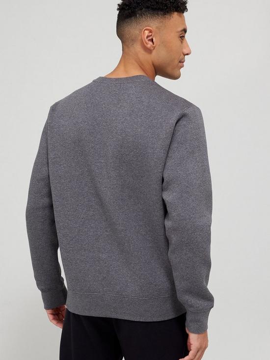 stillFront image of nike-club-crew-neck-sweat-charcoal