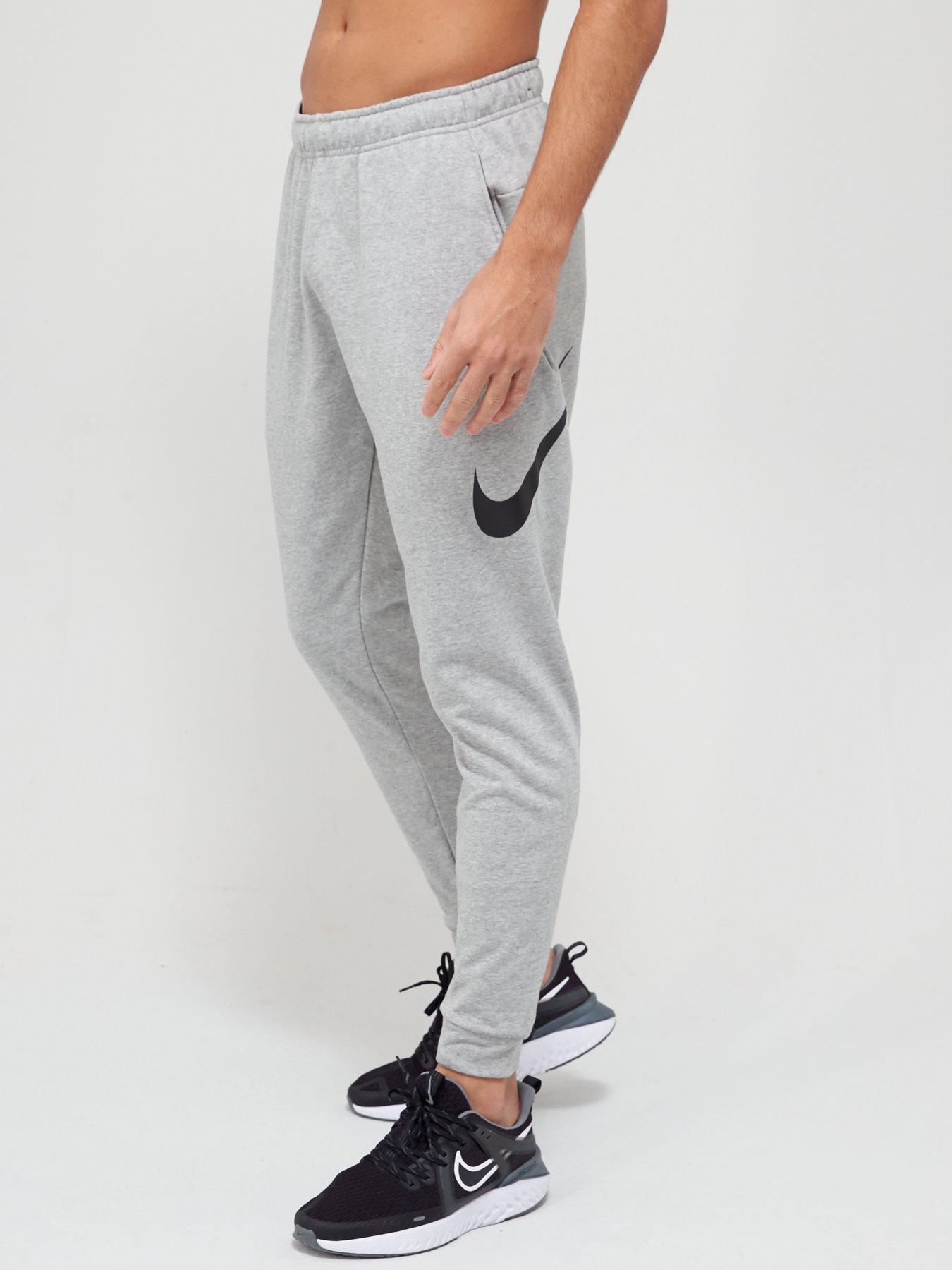 Nike Training Dry Fleece Taper Pants Dark Grey littlewoods