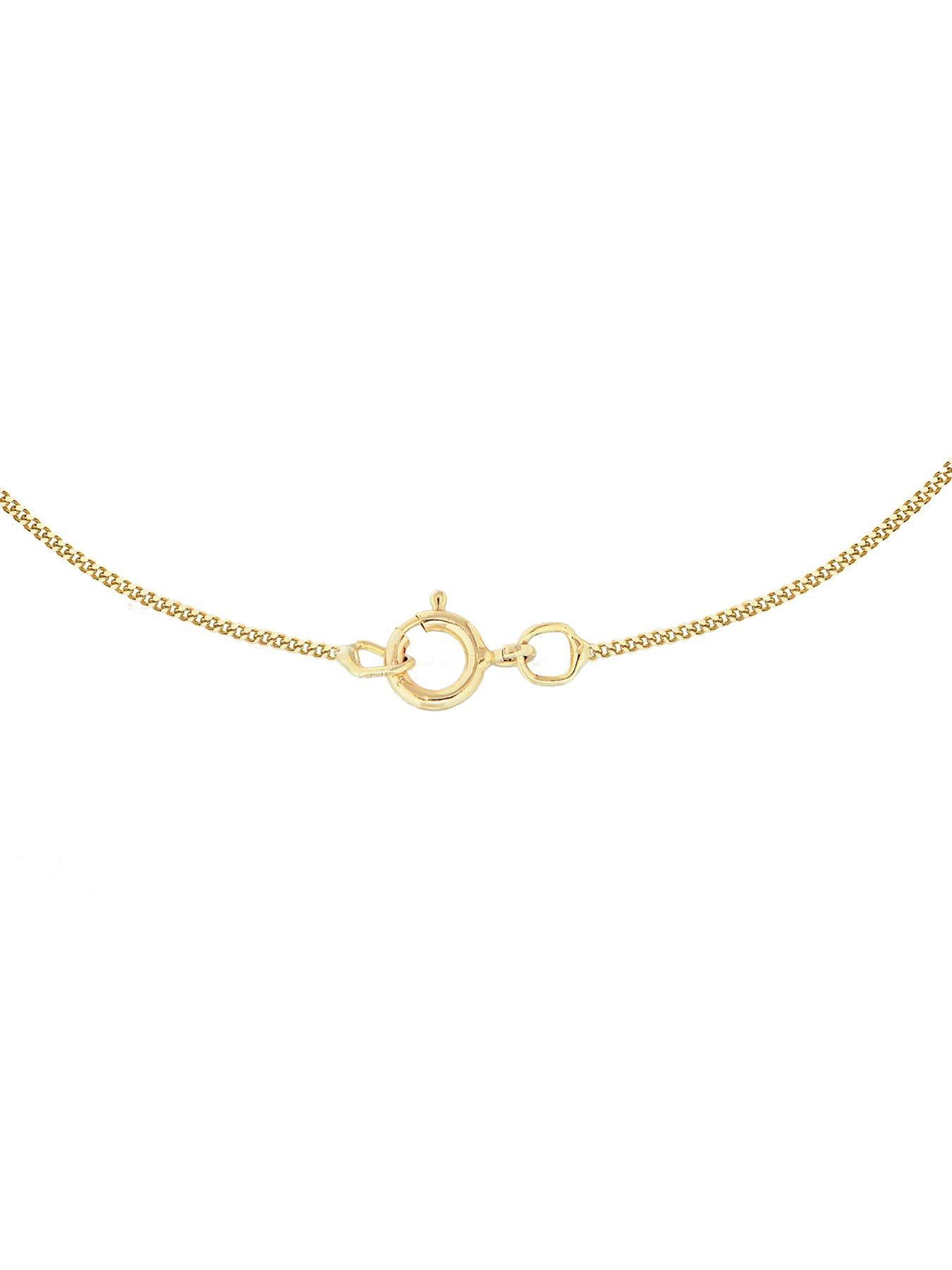 Image 3 of 3 of The Love Collection 9ct Yellow Gold Round T-Bar Pendant