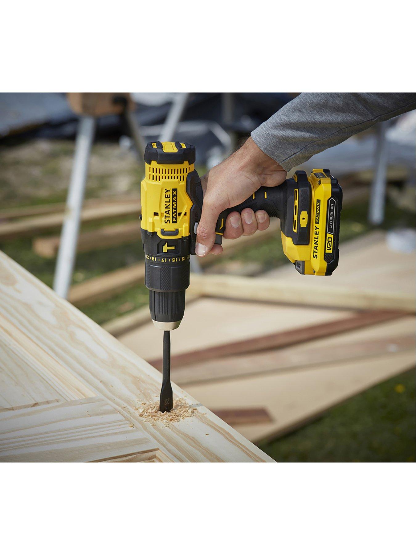 Stanley FatMax FATMAX V20 18V Combi Drill and Impact Driver SFMCK465D2S GB littlewoods