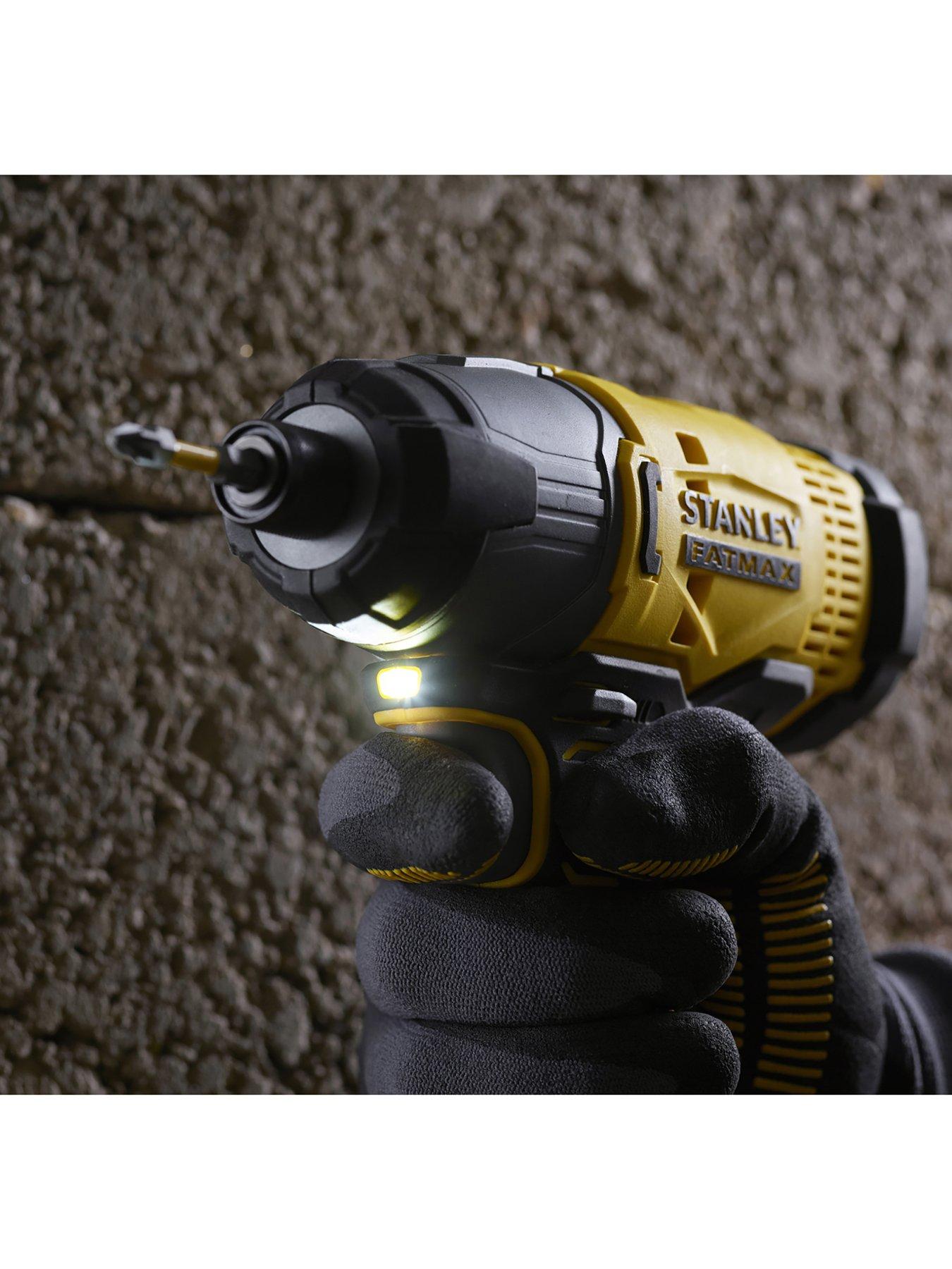  image of stanley-fatmax-fatmaxreg-v20-18v-combi-drill-and-impact-driver-sfmck465d2s-gb