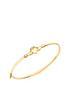  image of love-gold-9ct-yellow-gold-claddagh-bangle