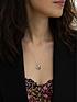  image of love-diamond-9ct-white-and-rose-gold-diamond-butterfly-necklace