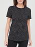  image of v-by-very-valuenbspall-over-printed-t-shirt-spot-print