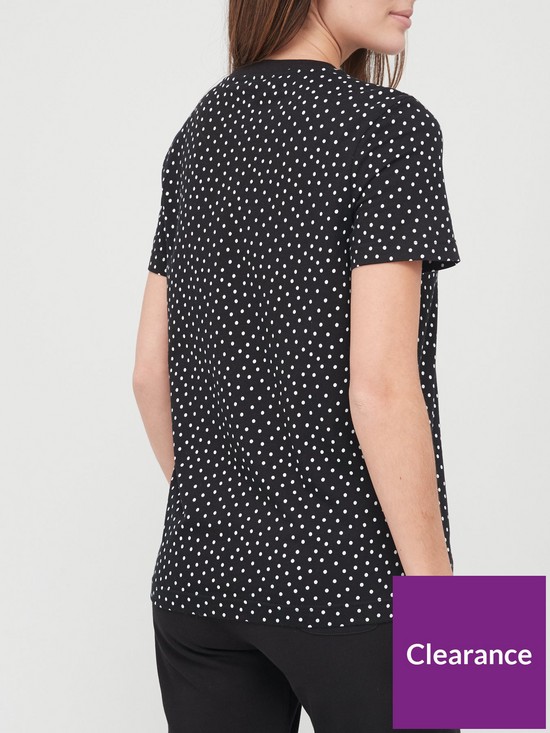 stillFront image of v-by-very-valuenbspall-over-printed-t-shirt-spot-print