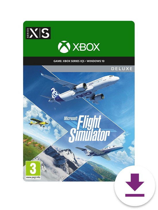 front image of microsoft-flight-simulator-deluxe-edition-xbox-and-pc-gamenbsp--optimised-for-xbox-series-xs