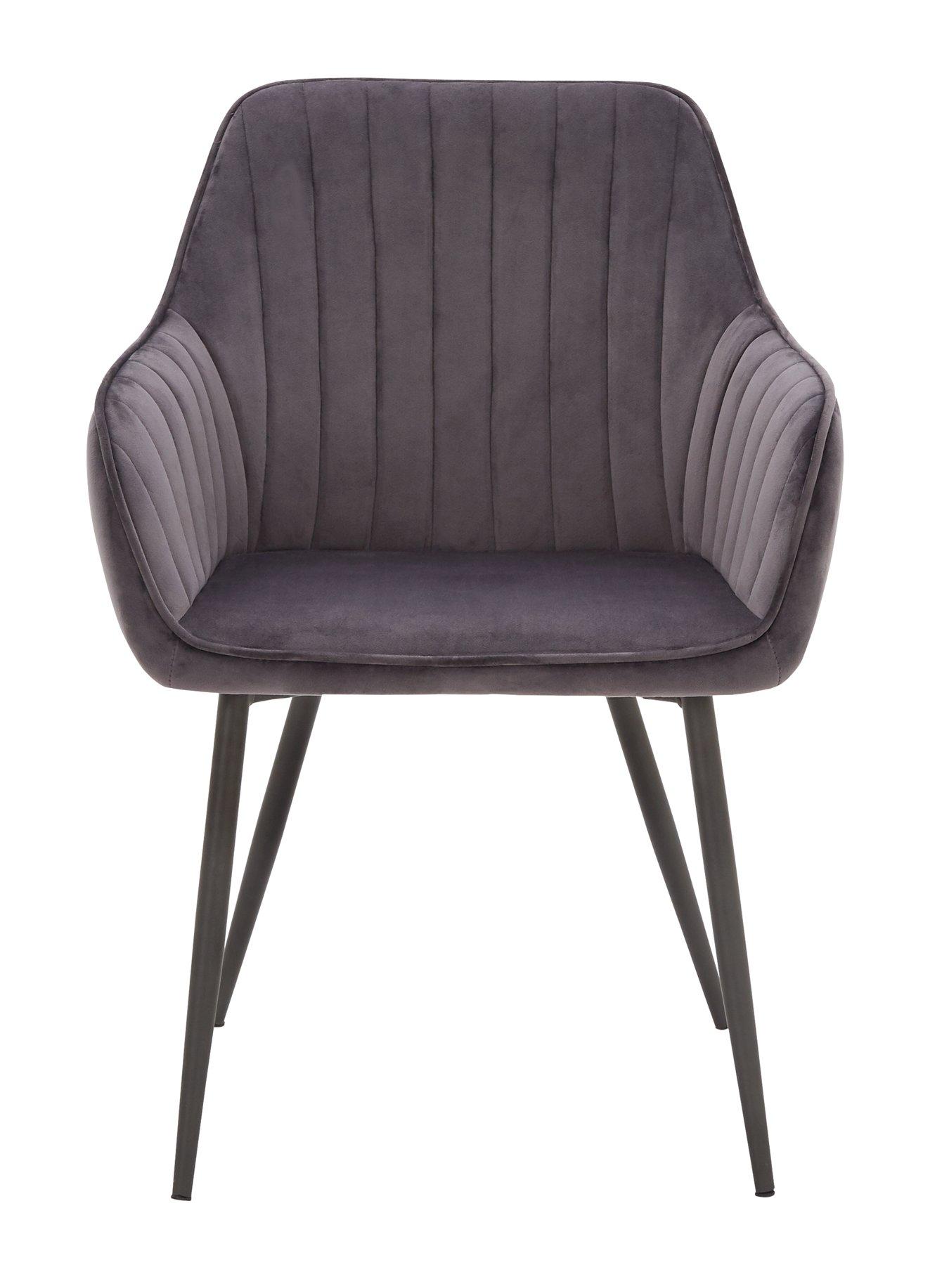 Image 3 of 5 of The Very Collection Pair of Alisha&nbsp;Dining Chairs - Charcoal/Black - FSC&reg; Certified