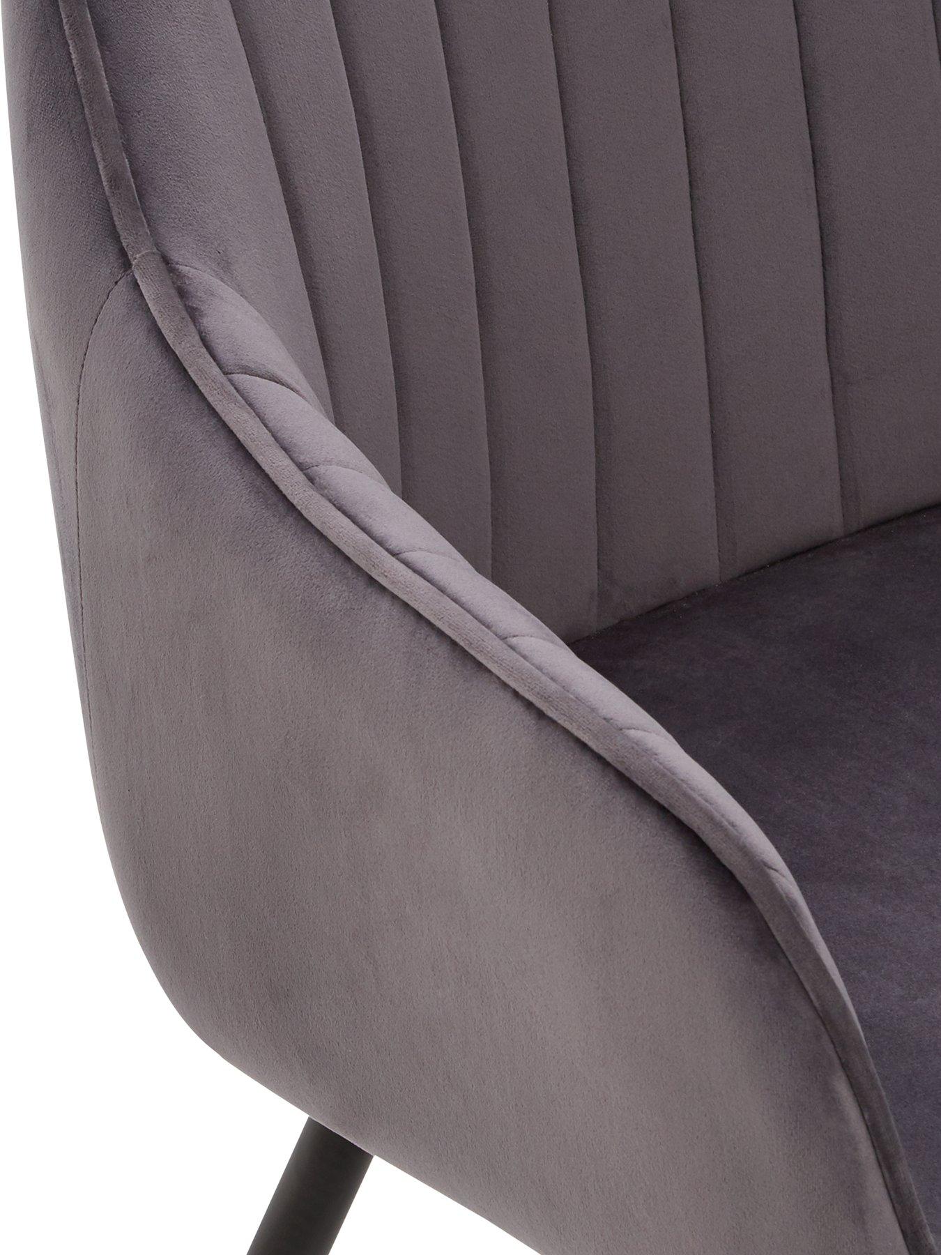 Image 5 of 5 of The Very Collection Pair of Alisha&nbsp;Dining Chairs - Charcoal/Black - FSC&reg; Certified