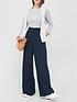  image of v-by-very-twill-wide-leg-trouser-navy