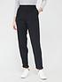  image of v-by-very-shirred-waist-band-twill-trousers-black
