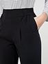  image of v-by-very-shirred-waist-band-twill-trousers-black
