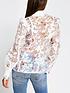  image of river-island-floral-burnout-detail-fitted-shirt-white