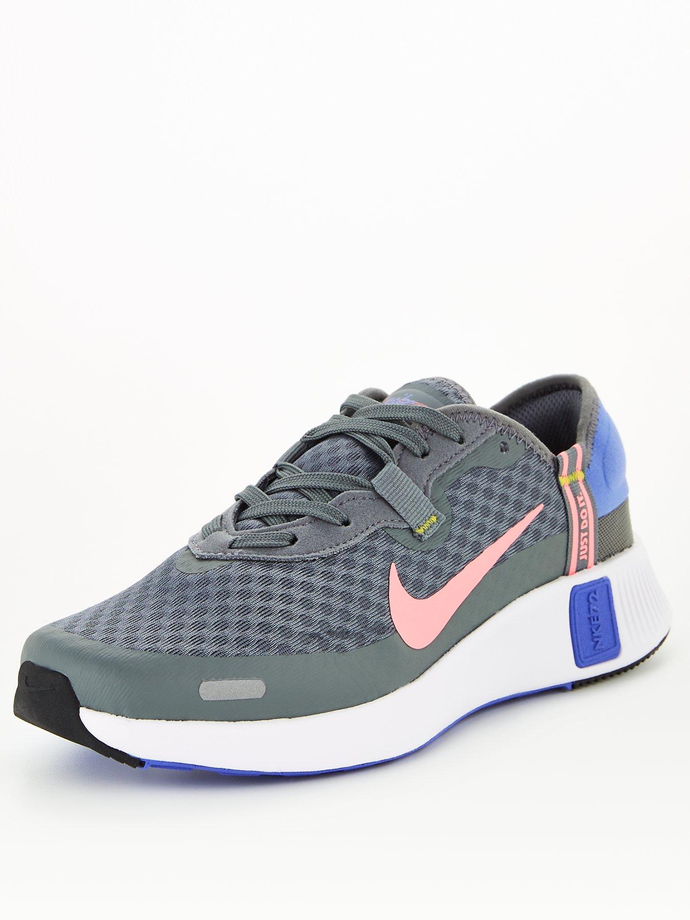 nike grey reposto trainers