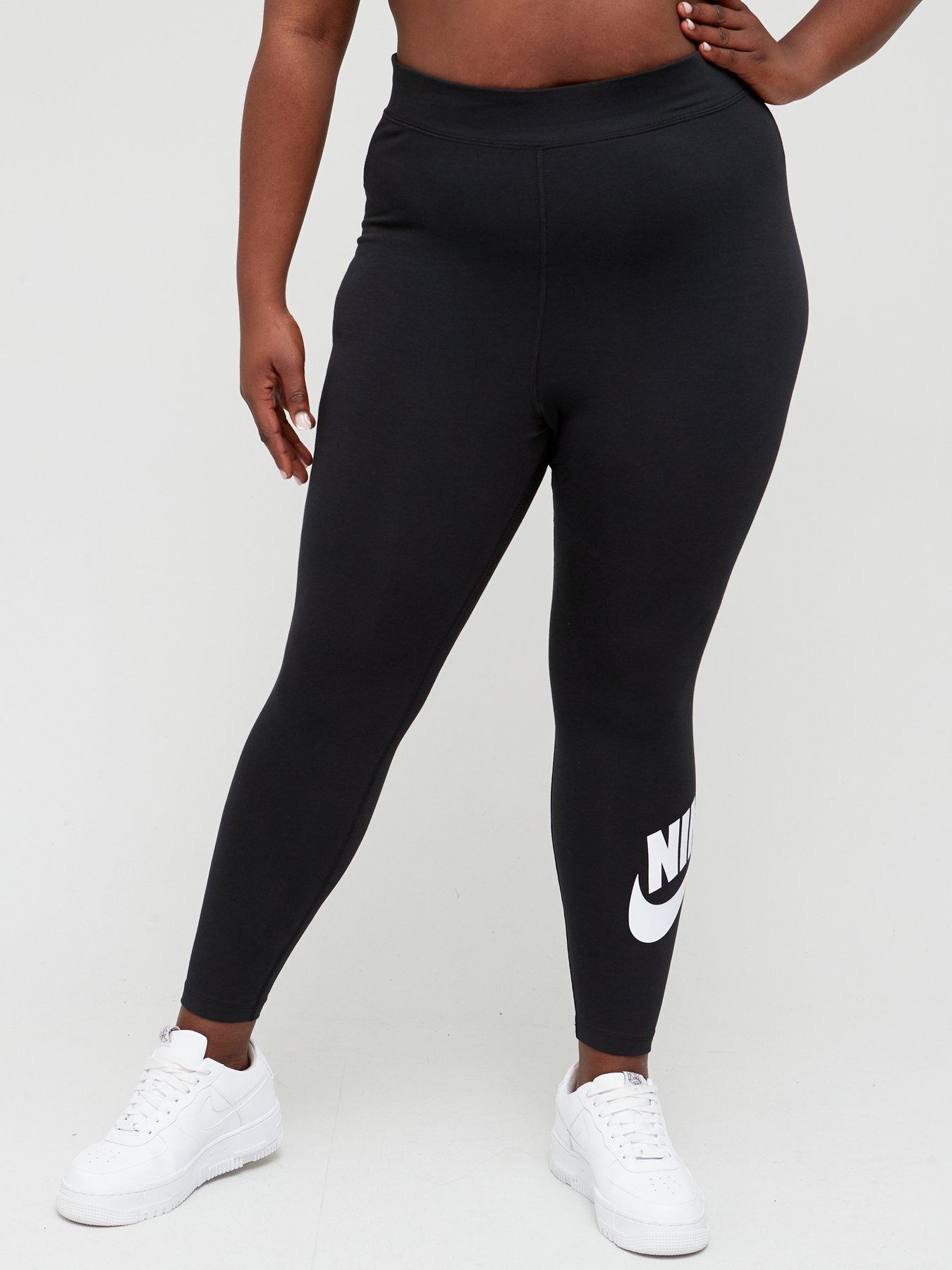 NIKE LEGGING ESSENTIAL FUTURA BLACK/WHITE - TROUSERS WOMEN