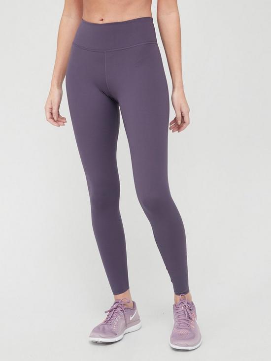 front image of nike-the-one-lux-legging-indigonbsp