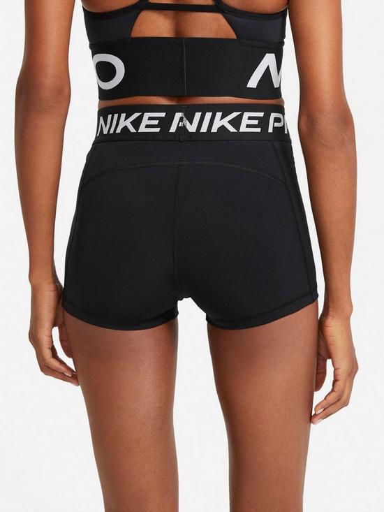 stillFront image of nike-pro-training-365-3-inch-shorts-black