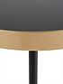  image of jayla-round-matt-black-side-table