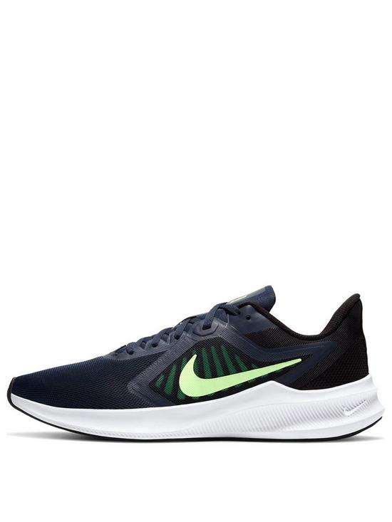 front image of nike-downshifter-10-navylime